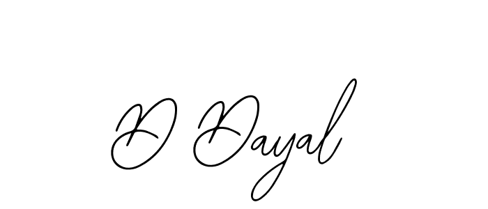 You should practise on your own different ways (Bearetta-2O07w) to write your name (D Dayal) in signature. don't let someone else do it for you. D Dayal signature style 12 images and pictures png