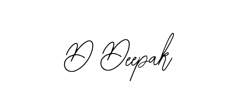 Design your own signature with our free online signature maker. With this signature software, you can create a handwritten (Bearetta-2O07w) signature for name D Deepak. D Deepak signature style 12 images and pictures png