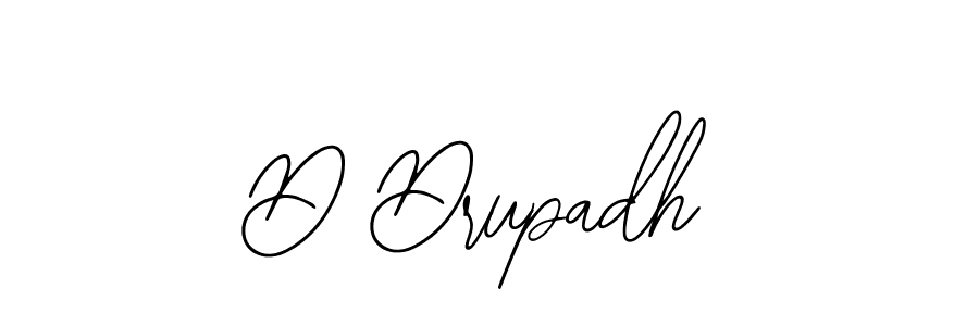 D Drupadh stylish signature style. Best Handwritten Sign (Bearetta-2O07w) for my name. Handwritten Signature Collection Ideas for my name D Drupadh. D Drupadh signature style 12 images and pictures png