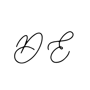 Use a signature maker to create a handwritten signature online. With this signature software, you can design (Bearetta-2O07w) your own signature for name D E. D E signature style 12 images and pictures png