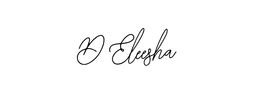 if you are searching for the best signature style for your name D Eleesha. so please give up your signature search. here we have designed multiple signature styles  using Bearetta-2O07w. D Eleesha signature style 12 images and pictures png