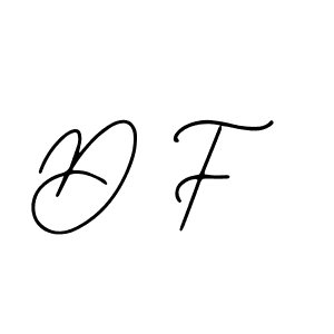 You should practise on your own different ways (Bearetta-2O07w) to write your name (D F) in signature. don't let someone else do it for you. D F signature style 12 images and pictures png