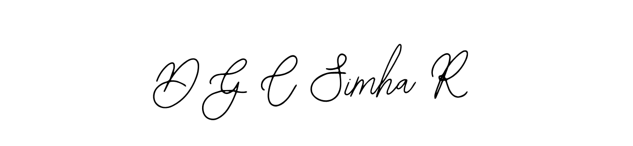 Make a beautiful signature design for name D G C Simha R. Use this online signature maker to create a handwritten signature for free. D G C Simha R signature style 12 images and pictures png