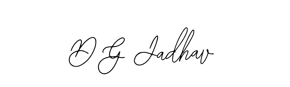 Make a beautiful signature design for name D G Jadhav. With this signature (Bearetta-2O07w) style, you can create a handwritten signature for free. D G Jadhav signature style 12 images and pictures png