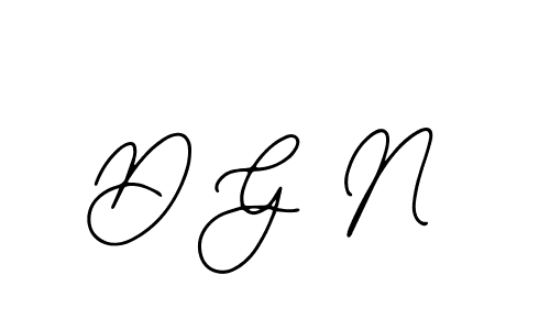 You should practise on your own different ways (Bearetta-2O07w) to write your name (D G N) in signature. don't let someone else do it for you. D G N signature style 12 images and pictures png