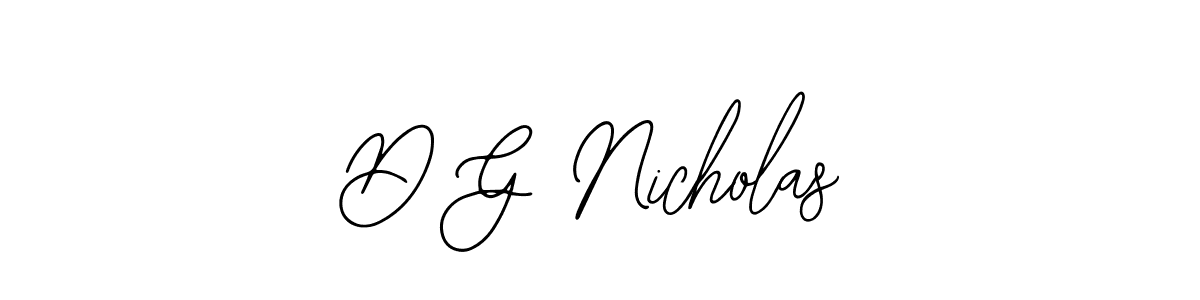 Make a short D G Nicholas signature style. Manage your documents anywhere anytime using Bearetta-2O07w. Create and add eSignatures, submit forms, share and send files easily. D G Nicholas signature style 12 images and pictures png