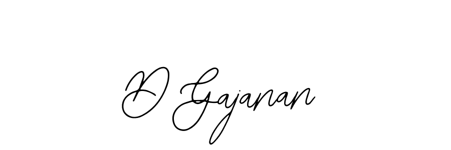 You should practise on your own different ways (Bearetta-2O07w) to write your name (D Gajanan) in signature. don't let someone else do it for you. D Gajanan signature style 12 images and pictures png