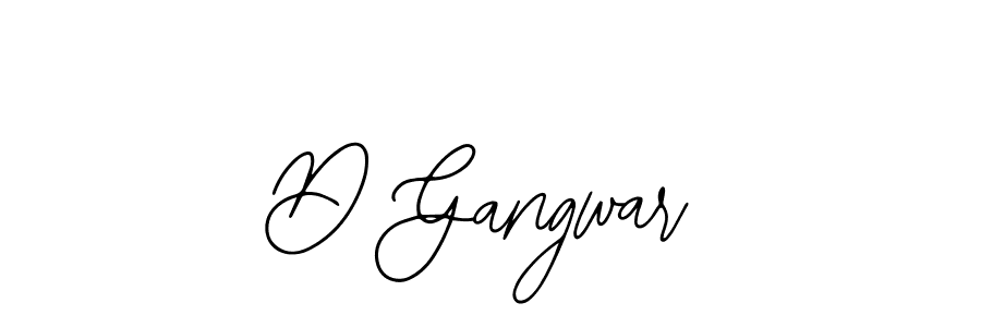 Design your own signature with our free online signature maker. With this signature software, you can create a handwritten (Bearetta-2O07w) signature for name D Gangwar. D Gangwar signature style 12 images and pictures png