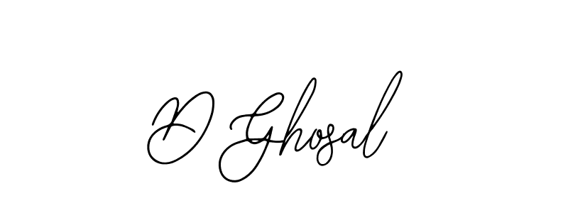 How to make D Ghosal name signature. Use Bearetta-2O07w style for creating short signs online. This is the latest handwritten sign. D Ghosal signature style 12 images and pictures png