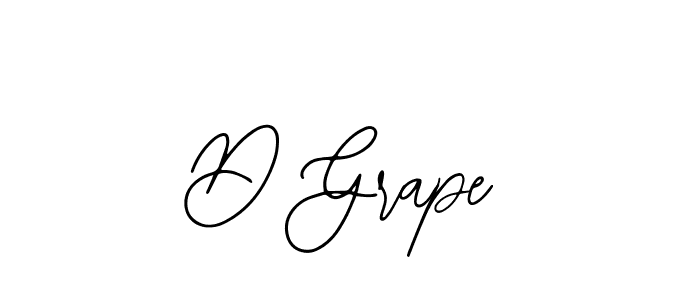 The best way (Bearetta-2O07w) to make a short signature is to pick only two or three words in your name. The name D Grape include a total of six letters. For converting this name. D Grape signature style 12 images and pictures png