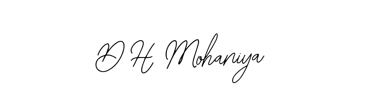 Create a beautiful signature design for name D H Mohaniya. With this signature (Bearetta-2O07w) fonts, you can make a handwritten signature for free. D H Mohaniya signature style 12 images and pictures png