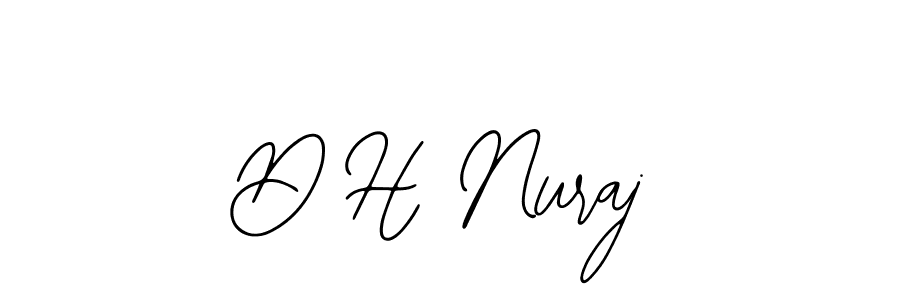 Also You can easily find your signature by using the search form. We will create D H Nuraj name handwritten signature images for you free of cost using Bearetta-2O07w sign style. D H Nuraj signature style 12 images and pictures png