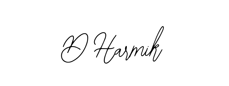 How to make D Harmik name signature. Use Bearetta-2O07w style for creating short signs online. This is the latest handwritten sign. D Harmik signature style 12 images and pictures png