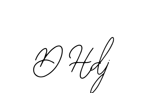 Also we have D Hdj name is the best signature style. Create professional handwritten signature collection using Bearetta-2O07w autograph style. D Hdj signature style 12 images and pictures png