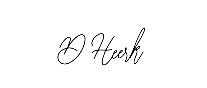 You should practise on your own different ways (Bearetta-2O07w) to write your name (D Heerk) in signature. don't let someone else do it for you. D Heerk signature style 12 images and pictures png