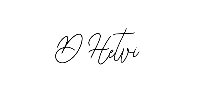 Design your own signature with our free online signature maker. With this signature software, you can create a handwritten (Bearetta-2O07w) signature for name D Hetvi. D Hetvi signature style 12 images and pictures png