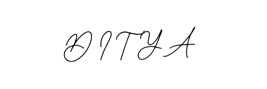 Design your own signature with our free online signature maker. With this signature software, you can create a handwritten (Bearetta-2O07w) signature for name D I T Y A. D I T Y A signature style 12 images and pictures png