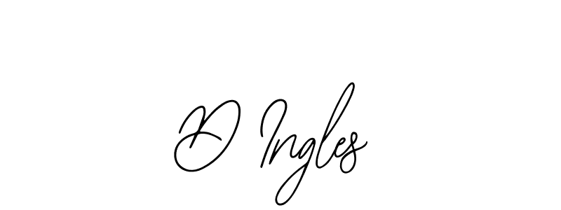 How to make D Ingles name signature. Use Bearetta-2O07w style for creating short signs online. This is the latest handwritten sign. D Ingles signature style 12 images and pictures png