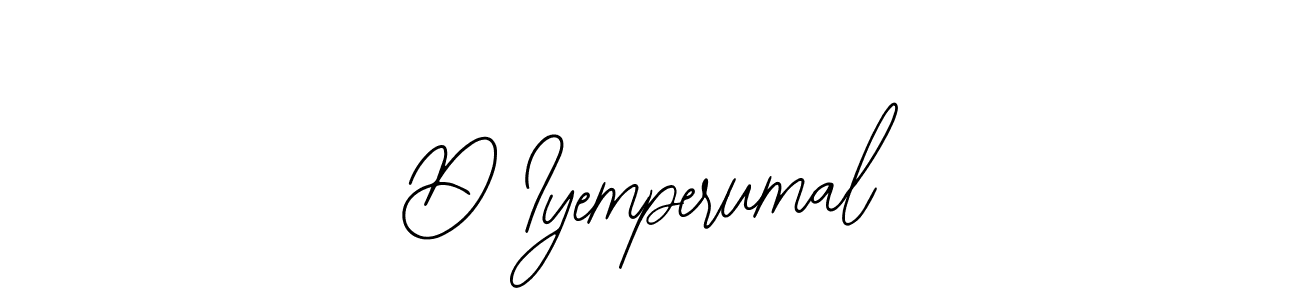 You should practise on your own different ways (Bearetta-2O07w) to write your name (D Iyemperumal) in signature. don't let someone else do it for you. D Iyemperumal signature style 12 images and pictures png