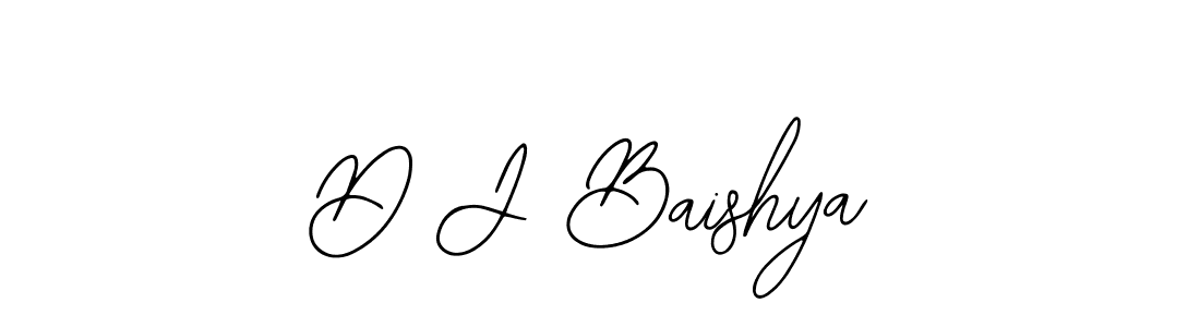 How to make D J Baishya signature? Bearetta-2O07w is a professional autograph style. Create handwritten signature for D J Baishya name. D J Baishya signature style 12 images and pictures png