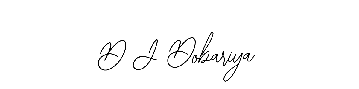 Create a beautiful signature design for name D J Dobariya. With this signature (Bearetta-2O07w) fonts, you can make a handwritten signature for free. D J Dobariya signature style 12 images and pictures png