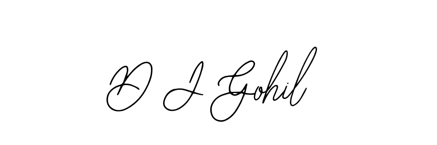 Make a beautiful signature design for name D J Gohil. Use this online signature maker to create a handwritten signature for free. D J Gohil signature style 12 images and pictures png