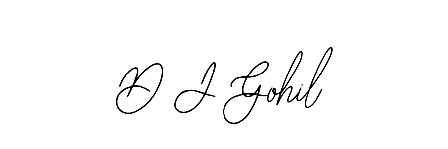 Make a beautiful signature design for name D J Gohil. Use this online signature maker to create a handwritten signature for free. D J Gohil signature style 12 images and pictures png