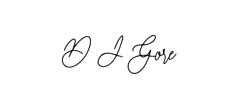 Also we have D J Gore name is the best signature style. Create professional handwritten signature collection using Bearetta-2O07w autograph style. D J Gore signature style 12 images and pictures png