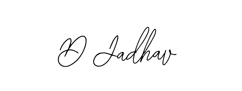How to make D Jadhav signature? Bearetta-2O07w is a professional autograph style. Create handwritten signature for D Jadhav name. D Jadhav signature style 12 images and pictures png