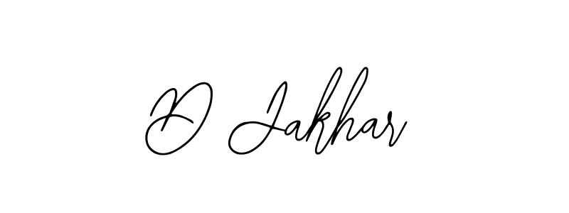 How to make D Jakhar signature? Bearetta-2O07w is a professional autograph style. Create handwritten signature for D Jakhar name. D Jakhar signature style 12 images and pictures png