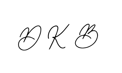 Also we have D K B name is the best signature style. Create professional handwritten signature collection using Bearetta-2O07w autograph style. D K B signature style 12 images and pictures png