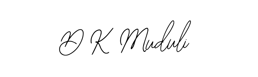 Design your own signature with our free online signature maker. With this signature software, you can create a handwritten (Bearetta-2O07w) signature for name D K Muduli. D K Muduli signature style 12 images and pictures png