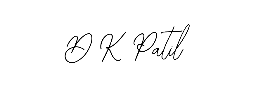 Design your own signature with our free online signature maker. With this signature software, you can create a handwritten (Bearetta-2O07w) signature for name D K Patil. D K Patil signature style 12 images and pictures png