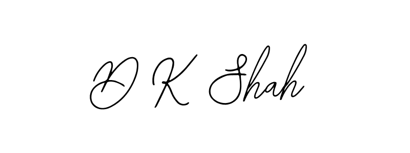 The best way (Bearetta-2O07w) to make a short signature is to pick only two or three words in your name. The name D K Shah include a total of six letters. For converting this name. D K Shah signature style 12 images and pictures png