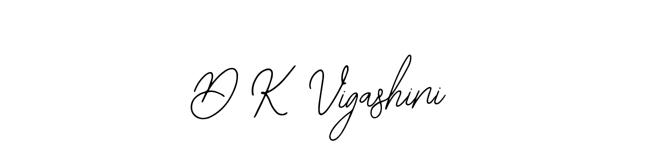 You should practise on your own different ways (Bearetta-2O07w) to write your name (D K Vigashini) in signature. don't let someone else do it for you. D K Vigashini signature style 12 images and pictures png