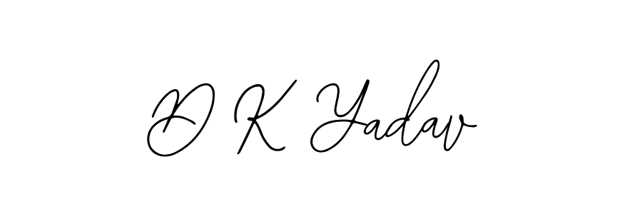 You should practise on your own different ways (Bearetta-2O07w) to write your name (D K Yadav) in signature. don't let someone else do it for you. D K Yadav signature style 12 images and pictures png