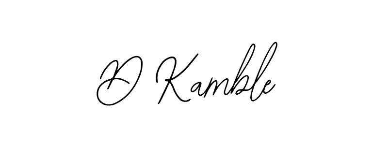 You should practise on your own different ways (Bearetta-2O07w) to write your name (D Kamble) in signature. don't let someone else do it for you. D Kamble signature style 12 images and pictures png