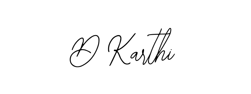 You should practise on your own different ways (Bearetta-2O07w) to write your name (D Karthi) in signature. don't let someone else do it for you. D Karthi signature style 12 images and pictures png