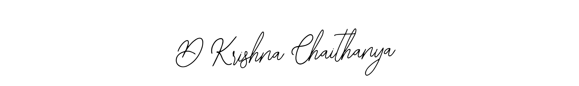 Make a beautiful signature design for name D Krishna Chaithanya. With this signature (Bearetta-2O07w) style, you can create a handwritten signature for free. D Krishna Chaithanya signature style 12 images and pictures png