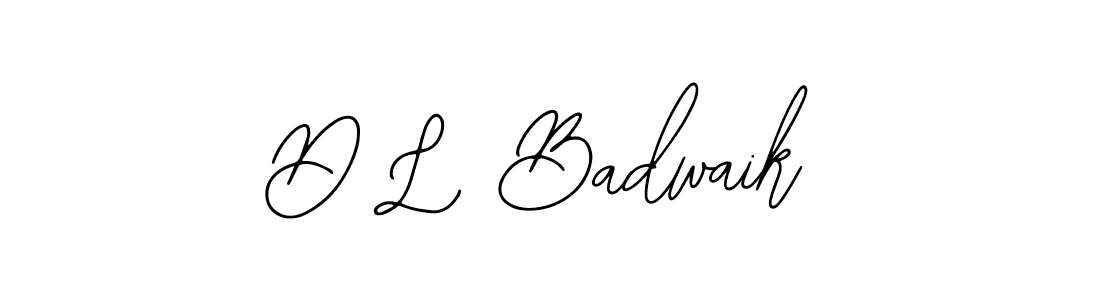 Use a signature maker to create a handwritten signature online. With this signature software, you can design (Bearetta-2O07w) your own signature for name D L Badwaik. D L Badwaik signature style 12 images and pictures png