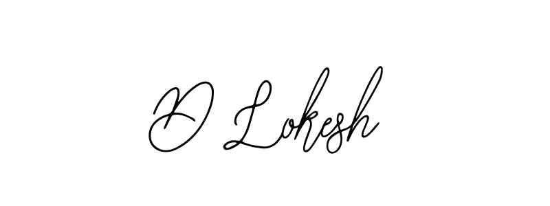 D Lokesh stylish signature style. Best Handwritten Sign (Bearetta-2O07w) for my name. Handwritten Signature Collection Ideas for my name D Lokesh. D Lokesh signature style 12 images and pictures png