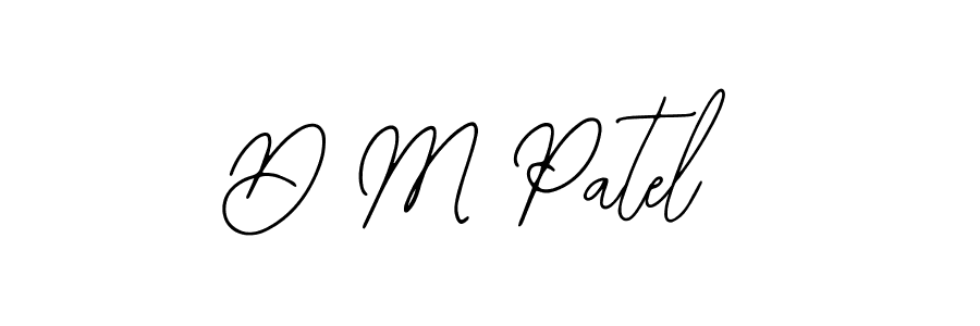 Make a beautiful signature design for name D M Patel. With this signature (Bearetta-2O07w) style, you can create a handwritten signature for free. D M Patel signature style 12 images and pictures png