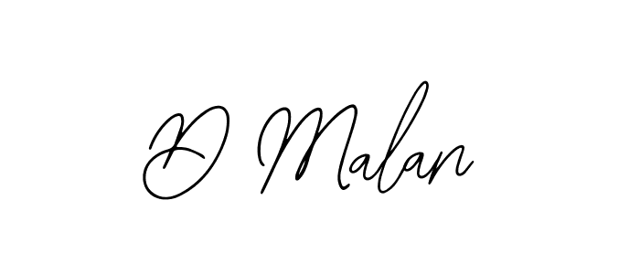 The best way (Bearetta-2O07w) to make a short signature is to pick only two or three words in your name. The name D Malan include a total of six letters. For converting this name. D Malan signature style 12 images and pictures png