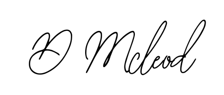 Give your name D Mcleod an exquisite flair with the Bearetta-2O07w script font. Ideal for contracts, resumes, and formal letterheads. D Mcleod signature style 12 images and pictures png