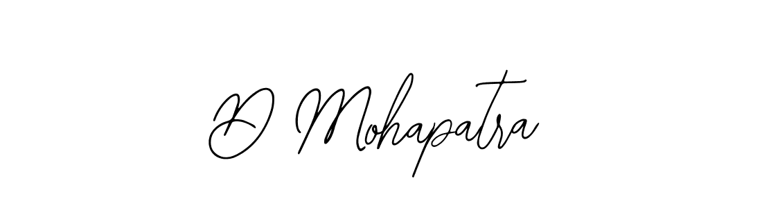 Design your own signature with our free online signature maker. With this signature software, you can create a handwritten (Bearetta-2O07w) signature for name D Mohapatra. D Mohapatra signature style 12 images and pictures png