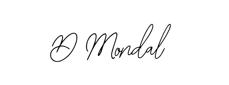 Make a beautiful signature design for name D Mondal. With this signature (Bearetta-2O07w) style, you can create a handwritten signature for free. D Mondal signature style 12 images and pictures png
