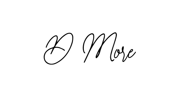 Also we have D More name is the best signature style. Create professional handwritten signature collection using Bearetta-2O07w autograph style. D More signature style 12 images and pictures png