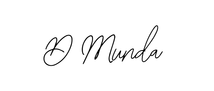 The best way (Bearetta-2O07w) to make a short signature is to pick only two or three words in your name. The name D Munda include a total of six letters. For converting this name. D Munda signature style 12 images and pictures png