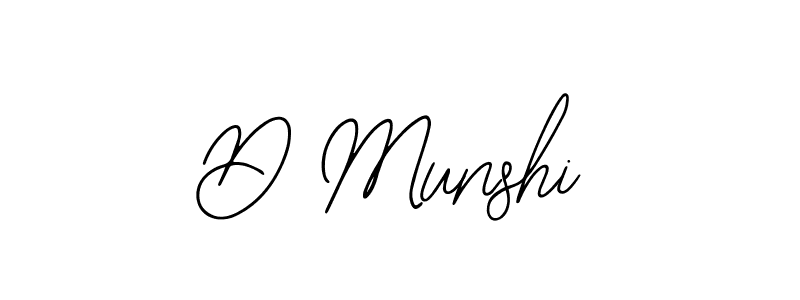 Also we have D Munshi name is the best signature style. Create professional handwritten signature collection using Bearetta-2O07w autograph style. D Munshi signature style 12 images and pictures png