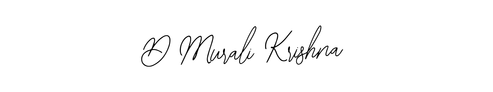 How to make D Murali Krishna name signature. Use Bearetta-2O07w style for creating short signs online. This is the latest handwritten sign. D Murali Krishna signature style 12 images and pictures png